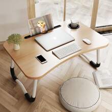Mesa Portátil Suporte para Notebook na Cama Sofá Home Office Celuar Trabalho com pequenos Defeitos - Multicolorido - Visão 4