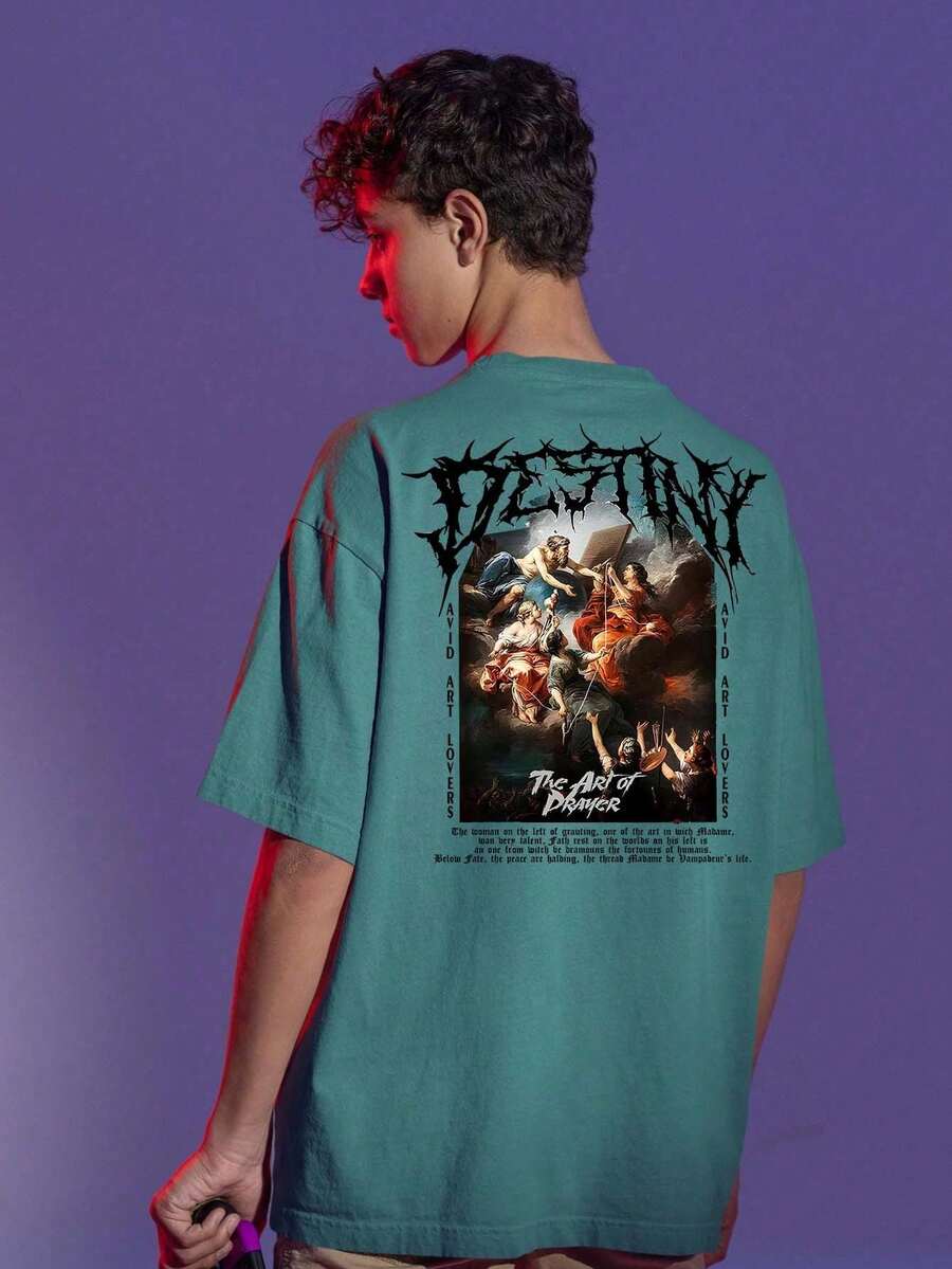 Men T-Shirts - 軍綠色 - 查看 1