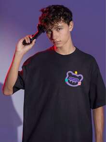 Men T-Shirts - 軍綠色 - 查看 2