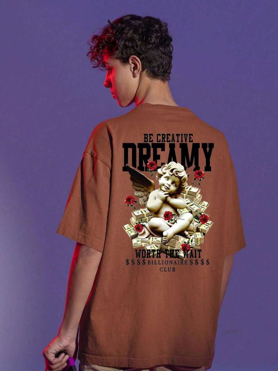 Men T-Shirts - Màu nâu  Mocha - Xem 1