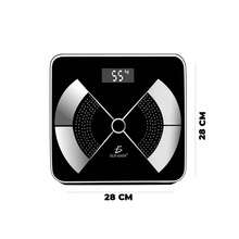 ELE-GATE Báscula electrónica recargable báscula de precisión para el hogar báscula corporal medidor de peso para adultos - Negro - Ver 3
