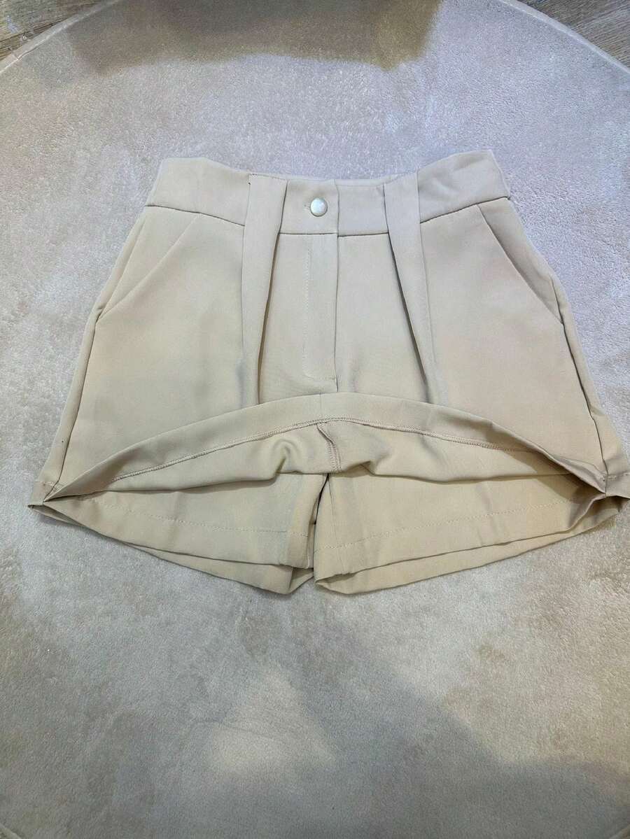 Women Shorts - 杏色 - 查看 1