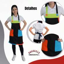 Aprons & Smocks - Black - View 2