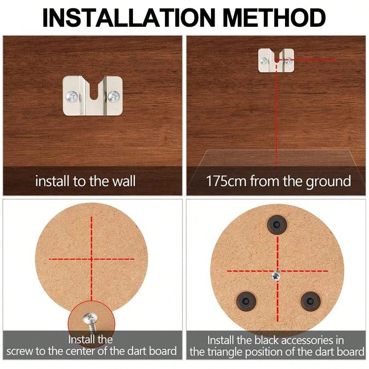 Dart Board Hanging Kit UShaped Dartboard Mounting Bracket Heavy Duty