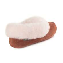 CLOUD NINE Australian Sheepskin Cozy Slipper Booties In Chestnut - chestnut - View 2