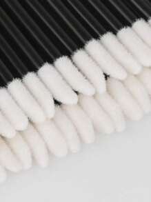 500 pezzi/50 pezzi Applicatore monouso nero per rossetto, kit di strumenti per l'applicazione di rossetto e lucidalabbra - nero - Visualizzare 5