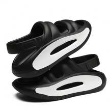 New Arrival Spring & Summer Big Size Breathable Sandals For Men, Outdoor Beach Shoes With Soft, Durable, Slip-Resistant, Lightweight Comfort - Black - View 5