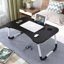 Mesa Portátil Suporte para Notebook na Cama Sofá Home Office Celuar Trabalho com pequenos Defeitos - Multicolorido - Visão 6