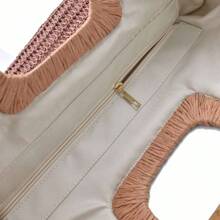 Bolsa de playa, paja/rafia, multicolor. - Multicolor - Ver 5