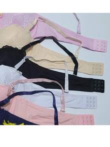 3 piezas de Brasier copa C Para mujer sexy Sosten con encaje Elegante Sujetador Sexy colores al azar - Multicolor - Ver 4