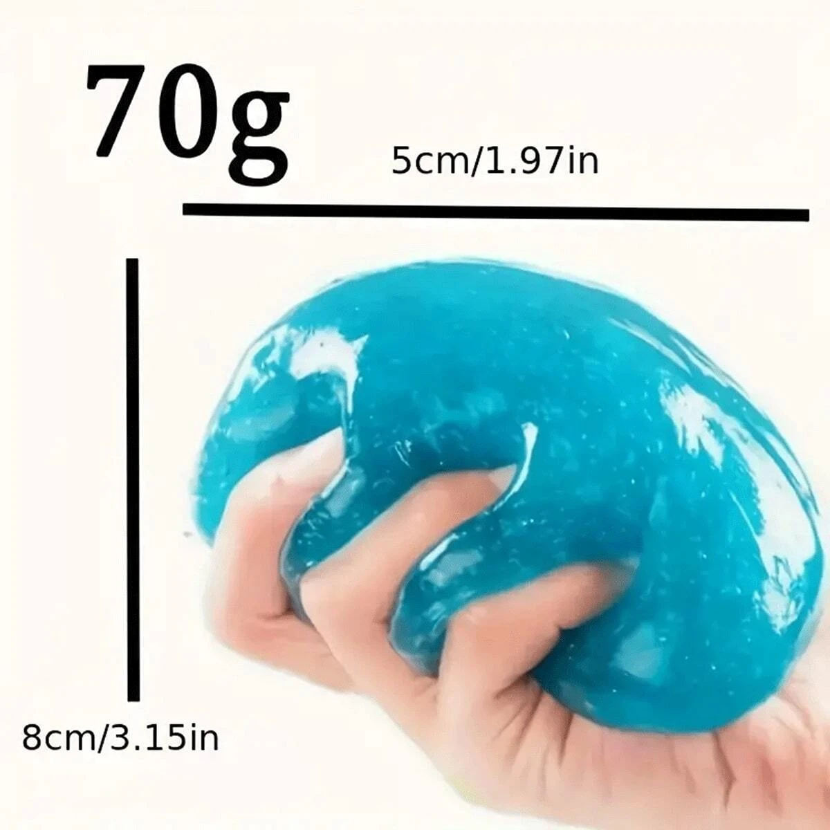 1pc Cleaning Soft Glue Car Interior Cleaning Pad Dust Cleaner Gap Gel