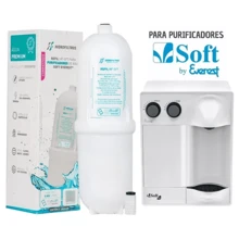 Kit 2 Refis Filtro Purificador Compatível Com Everest Modelo Slim Fit Plus Star Baby - Branco - Visão 2