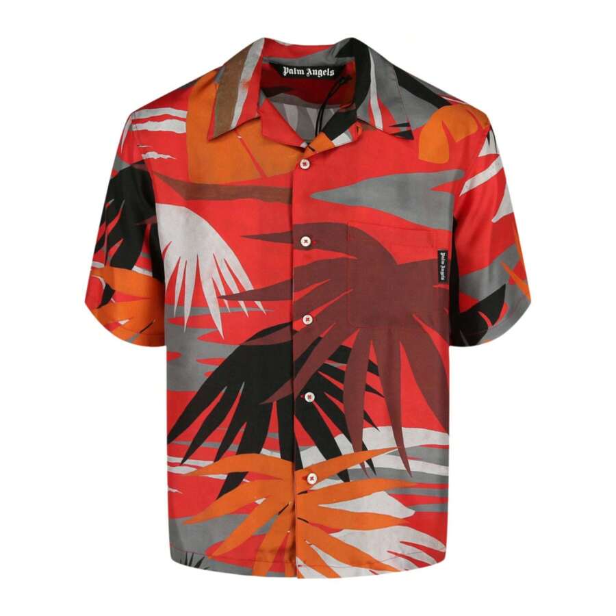 All Over Palm Bowling Shirt main image 1