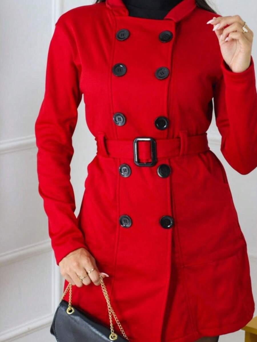 Women Sweatshirts - 紅色 - 查看 1