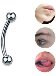 Eyebrow Ring - Bạc - Xem 3