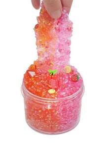 Transparent Slime Toy, Ideal For Office Stress Relief/Entertainment, Random Color/Style/Packing, Perfect As A Festival Gift,Glue Slime,Magnetic Slime,Watermelon Slime - Red - View 4