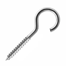 Parafuso Gancho Zincado C/ Bucha 8mm Pacote 100 Peças