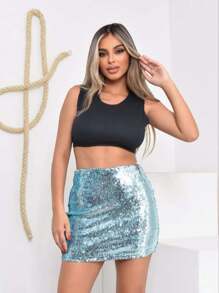 Women Skirts - 薄荷綠 - 查看 3