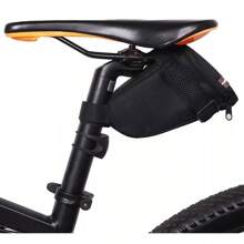 Bolsinha De Selim Afunilada Para Bike Bicicleta Mtb E Speed - Preto - Visão 2