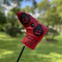 Devil Bomb Golf Club Cover Head Cover Protective Cover Leg Stick Cover Pusher Cover - White - View 2