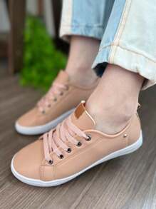 Women Wedge Sneakers - Rosa Oxidada - Ver 2