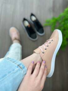 Women Wedge Sneakers - Rosa Oxidada - Ver 3