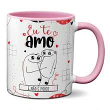 Caneca Flork Namorados Eu Te Amo E Não É Pouco Presente Fofo