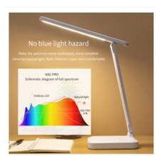 Luminária De Leitura recarregavel 16 LED touch Ajustável com 3 modos Para Lateral De Cama/Mesa/Estudo - Branco - Visão 5