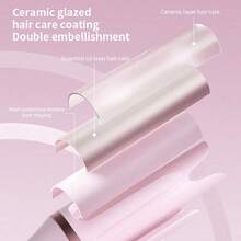 Rizador de Pelo Eléctrico, Rizador Automático sin Daños, Ondulador de Iones Negativos de Larga Duración para Viajes (Rosa) - Rosa - Ver 5