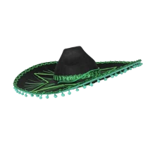 Mexican Sombrero Hat - Green - View 3