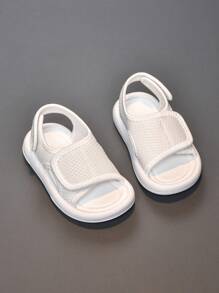 Baby Fashionable Solid Antiskid Soft Sole Beach Sandals, Wear-Resistant - White - View 5
