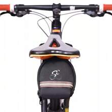 Bolsinha De Selim Afunilada Para Bike Bicicleta Mtb E Speed - Preto - Visão 4