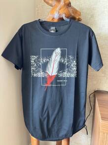 Men T-Shirts - 黑色 - 查看 1