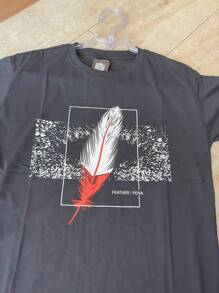 Men T-Shirts - 黑色 - 查看 2