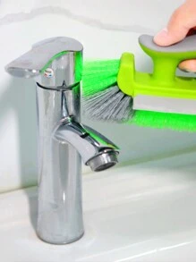 1 件装多功能手持清洁刷，适用于厕所、浴室、墙角缝隙刷；去除水渍、地板清洁、盲点除垢刷 - 彩色 - 查看 1