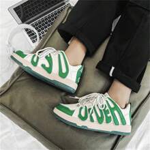 Nam Giày thể thao Hàng mới đến In thư Giải trí Giày thể thao , Đúng mốt Giày đế bệt - màu xanh lá - Xem 10