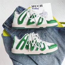 Nam Giày thể thao Hàng mới đến In thư Giải trí Giày thể thao , Đúng mốt Giày đế bệt - màu xanh lá - Xem 8