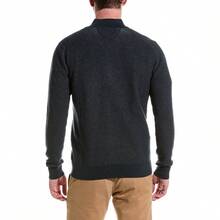 Raffi English Rib 1/4-Zip Mock Neck Sweater - 藍色 - 查看 2