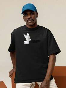 Men T-Shirts - 紫紅色 - 查看 2