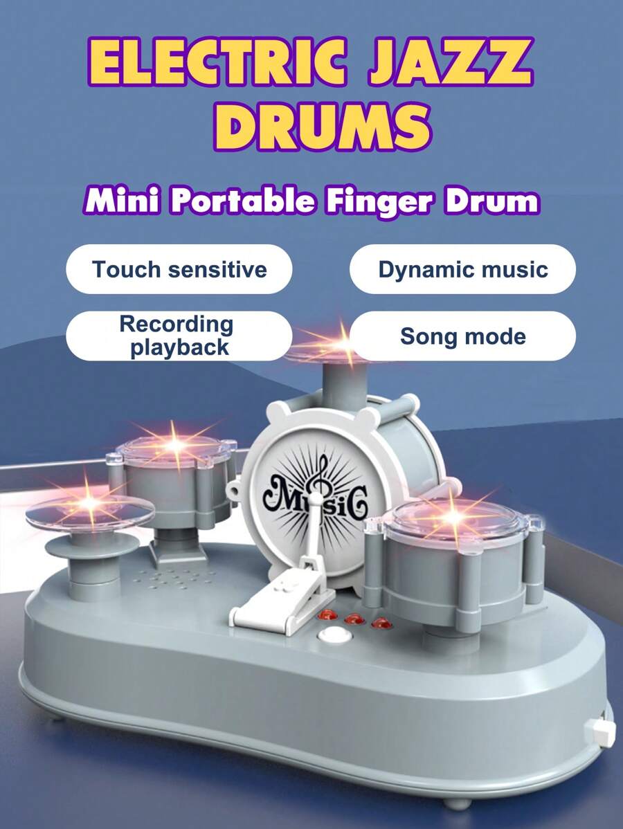 Fingertip Jazz Drums Finger Touch Mini Percussion Musical Instrument ...
