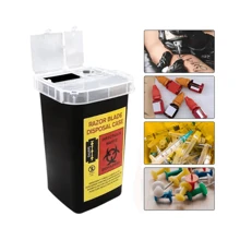 CONTENEDOR DE RESIDUOS PELIGROSOS PUNZOCORTANTES RPBI - Negro - Ver 7