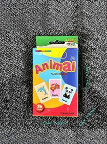 36pcs Education Flash Cards For Children, Teaching English Word Recognition, Shapes, Colors, Numbers And Alphabet - Multicolor - View 6