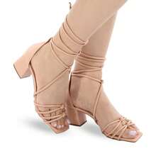 MODARPE Women Heeled Sandals - 米色 - 查看 3