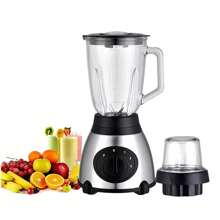 Licuadora de 400 watts con Vaso de Cristal Capacidad de 1.5L con un Vaso Mini - Negro - Ver 1