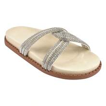 Women Flat Sandals - 米色 - 查看 2