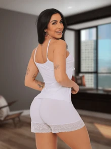 Women Pajama Sets White Set - 白色 - 查看 4