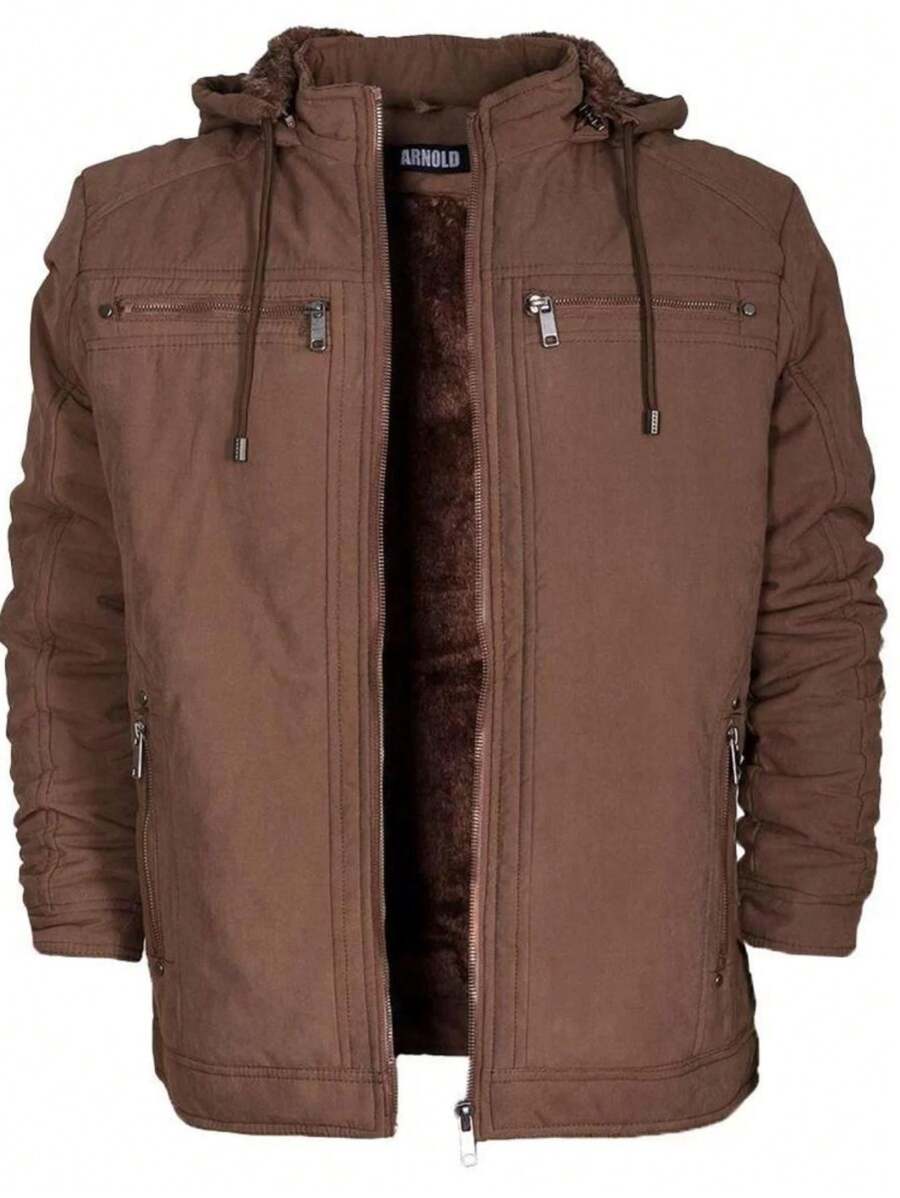 Men Shackets - Rust Brown - View 1