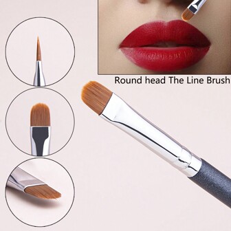 1支细扁圆线刷，适用于精准粉底和遮瑕妆容，可用作粉底刷、遮瑕刷、腮红刷、修容刷、腮红刷、古铜粉刷、散粉刷等。