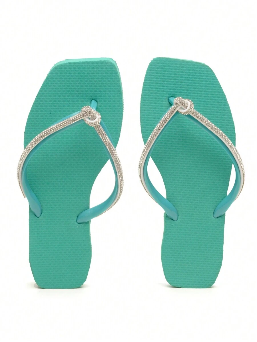 Women Flip-Flops - 綠水鑽 - 查看 1