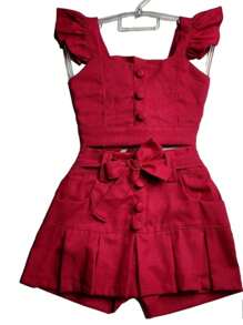 Young Girls Sets - 玫紅色 - 查看 1